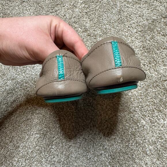 Tieks By Gavrieli Womens Leather With Teal Accent Ballet Flats Shoes Sz 8 EUC - Picture 3 of 5